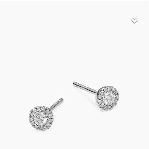 Saks Fifth Ave 14K White Gold & 0.24 TCW Diamond Round Single Stud Earring